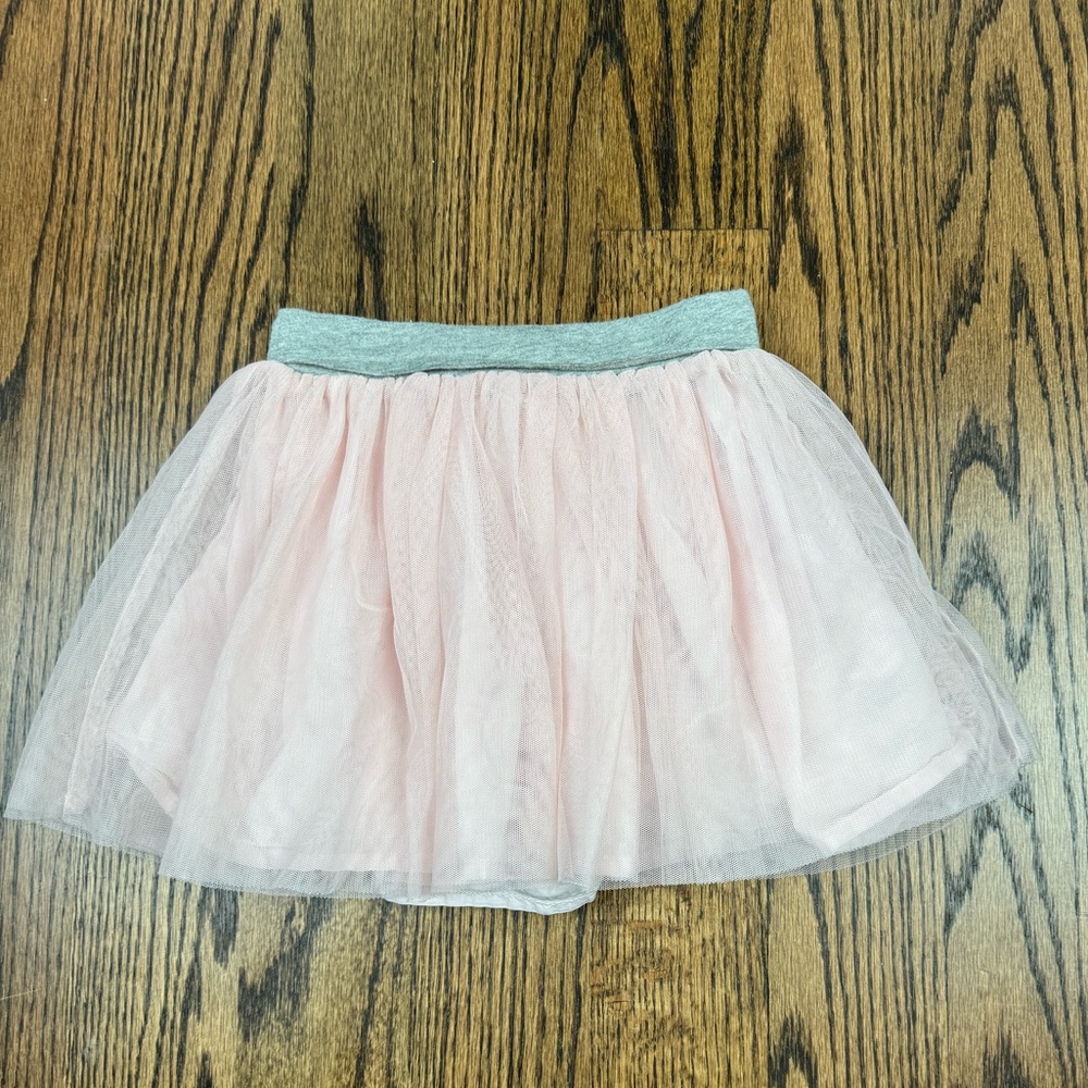 Baby Gap, Toddler Tulle Flippy Skirt, pink w/ gray waistband. Size 3T